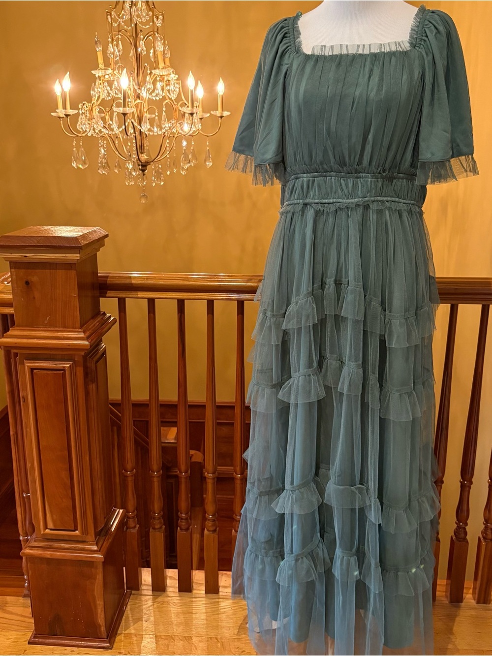 Baltic Born Magdalena Tulle Maxi Dress Wmn’s L - Picture 3 of 16